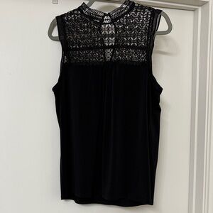 Express Black Lace Sleeveless Top